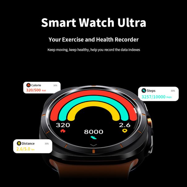 Pametni sat W7 Ultra, narandžasta - SW408