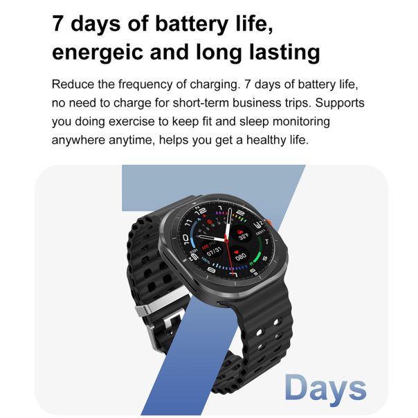 Pametni sat DT ULTRA, srebrna/bela - SW413