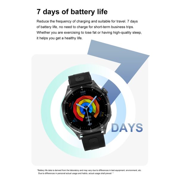 Pametni sat DT5, siva (plava silikonska i braon kozna narukvica) - SW421