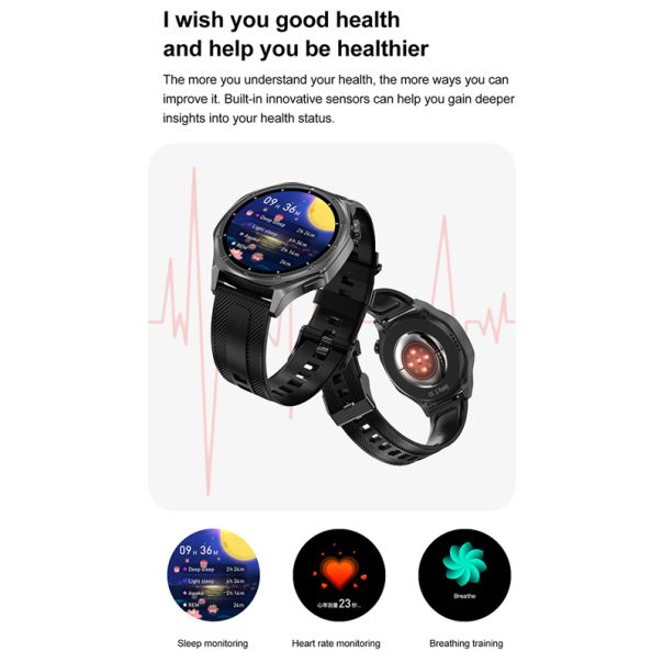 Pametni sat DT5, siva (plava silikonska i braon kozna narukvica) - SW421