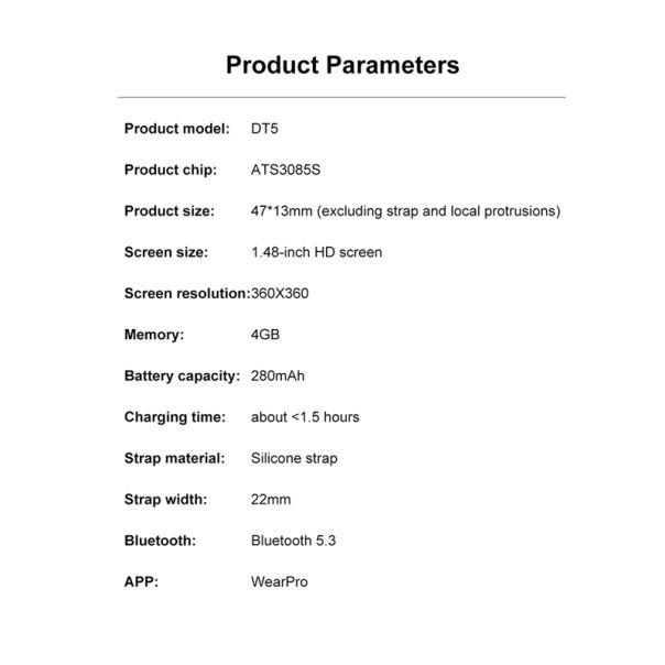 Pametni sat DT5, siva (plava silikonska i braon kozna narukvica) - SW421