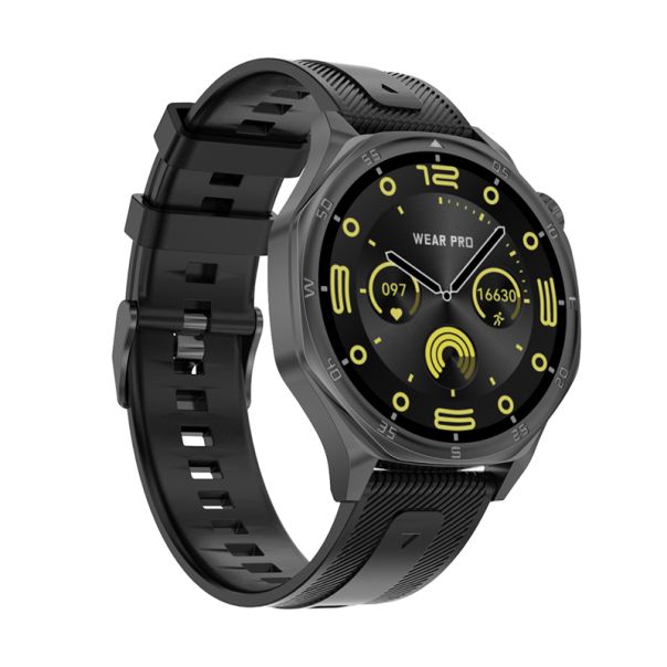 Pametni sat DT5, crna (crna silikonska i braon kozna narukvica) - SW422