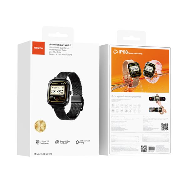 MOXOM Pametni sat MX-WH24, crna - SW439