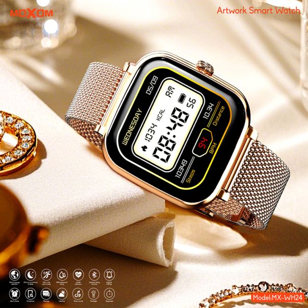 MOXOM Pametni sat MX-WH24, srebrna - SW440