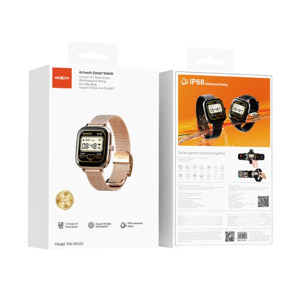 MOXOM Pametni sat MX-WH24, zlatna - SW441