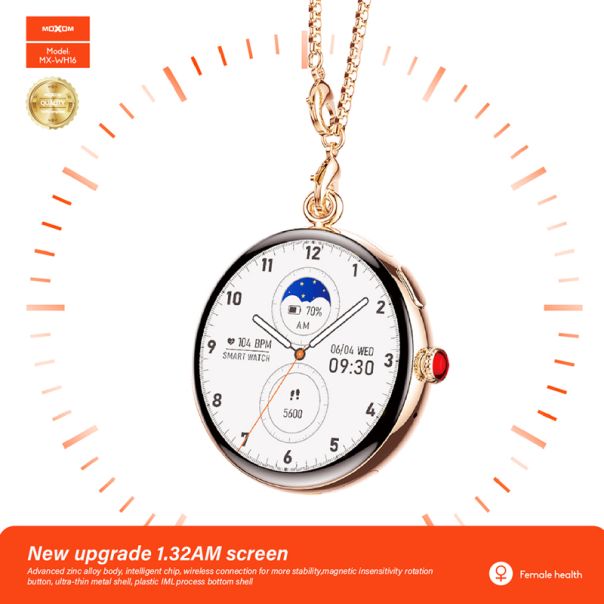 MOXOM Pametni sat MX-WH16, zlatna - SW443