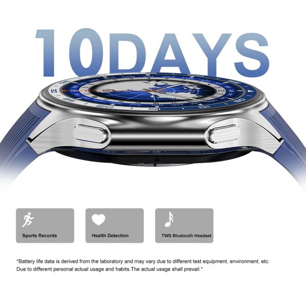 Smart watch DT Watch X plavi (plava silikonska i crna kozna narukvica) - EP2901235