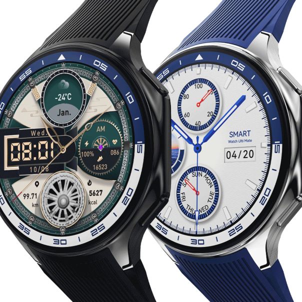 Smart watch DT Watch X crni (crna silikonska i crna kozna narukvica) - EP2901232