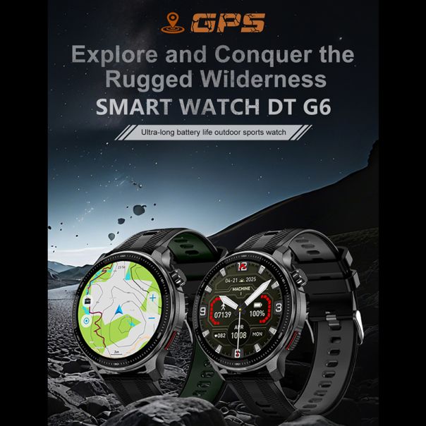 Pametni sat DT G6 GPS, crna - EP2948221