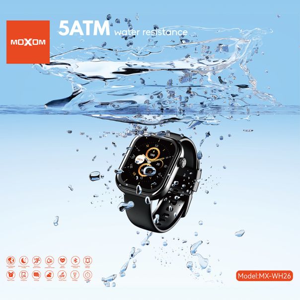 MOXOM Pametni sat MX-WH26, crna - EP2948248