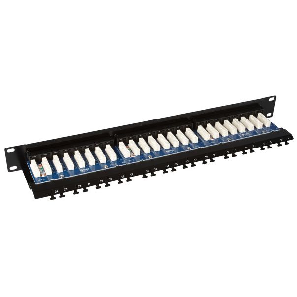 SOLARIX SX24L-5E-UTP-BK patchcord kabel panel 1U 24x RJ45 - SX003