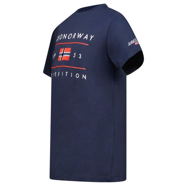 GEOGRAPHICAL NORWAY Majica kratak rukav jezolo db navy men 254 M - SY9740H-GN