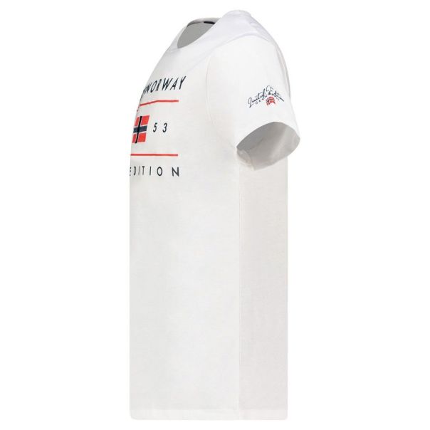 GEOGRAPHICAL NORWAY Majica kratak rukav jezolo db white men 254  M - SY9742H-GN