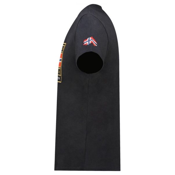 GEOGRAPHICAL NORWAY Majica kratak rukav jofoten db black men 254 M - SY9756H-GN