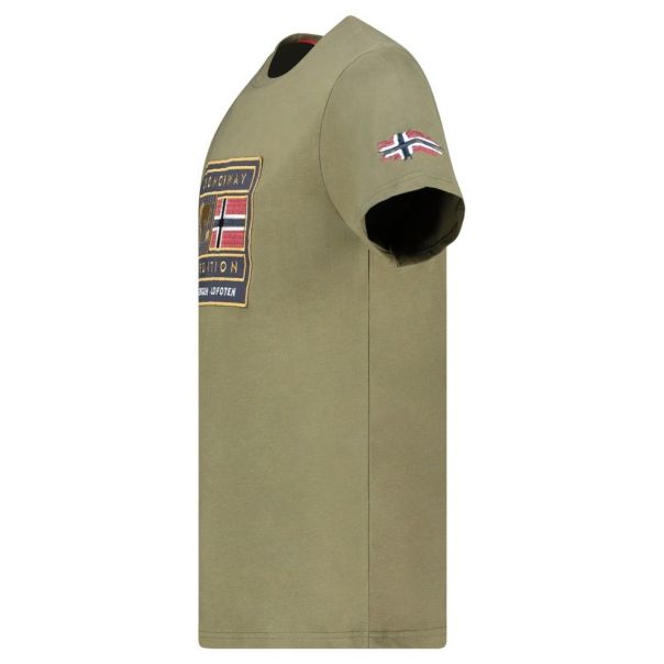 GEOGRAPHICAL NORWAY Majica kratak rukav jofoten db kaki men 254  M - SY9758H-GN