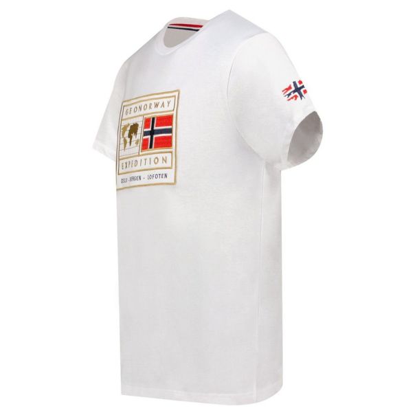 GEOGRAPHICAL NORWAY Majica kratak rukav jofoten db white men 254 M - SY9762H-GN