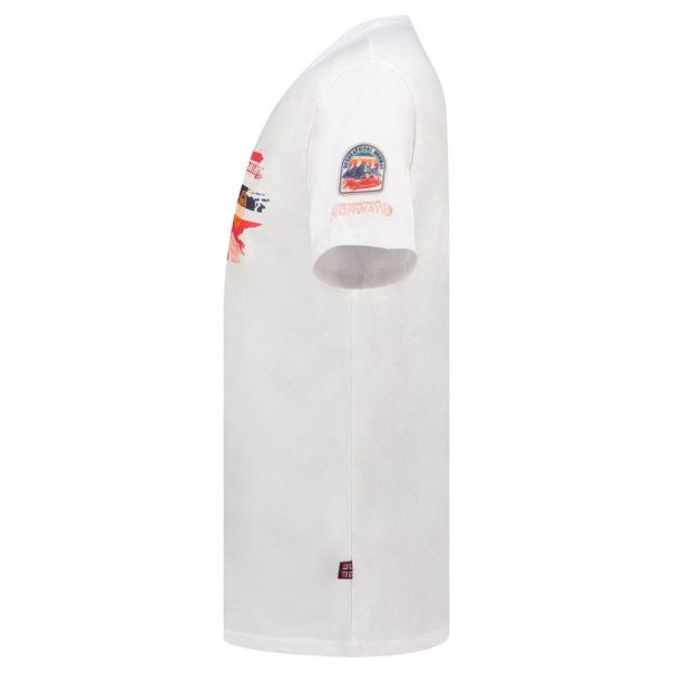 GEOGRAPHICAL NORWAY Majica kratak rukav jysuis db white men 254 M - SY9783H-GN