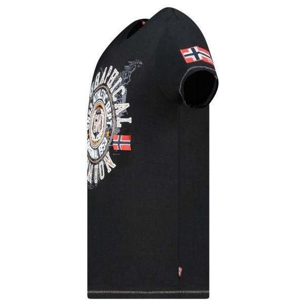 GEOGRAPHICAL NORWAY Majica kratak rukav jodept black db men 240 M - SZ1751H-GN