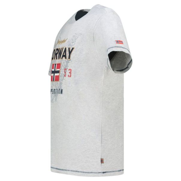 GEOGRAPHICAL NORWAY Majica kratak rukav juitre blended grey db men 254 M - SZ2801H-GN