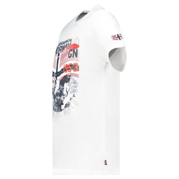 GEOGRAPHICAL NORWAY Majica kratak rukav jacross white db men 402 M - SZ2898H-GN