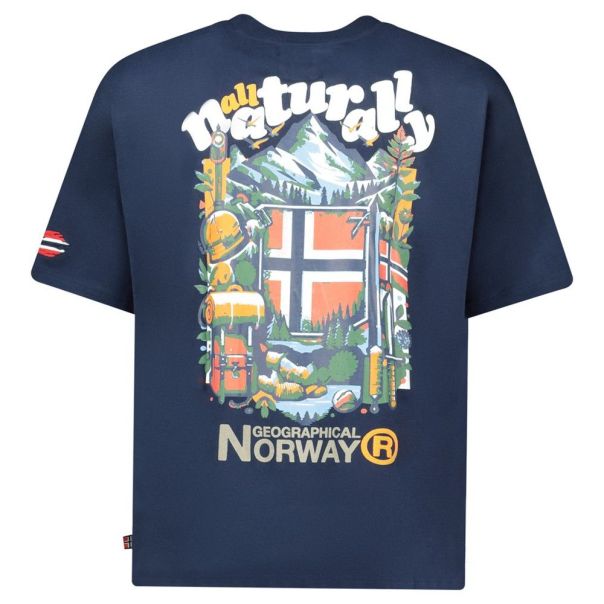 GEOGRAPHICAL NORWAY Majica kratak rukav jinto navy db men 402 M - SZ3297H-GN