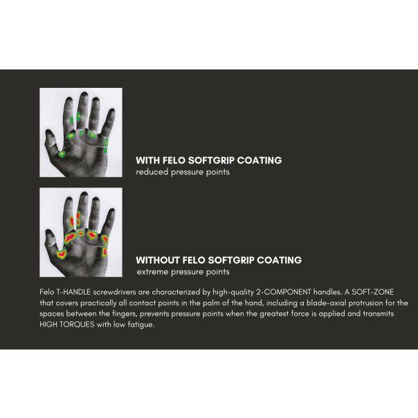 Felo Šrafciger sa T-ručkom HEX Nut SW8,0 x 125 30408460 nasadni ključ - 30408460