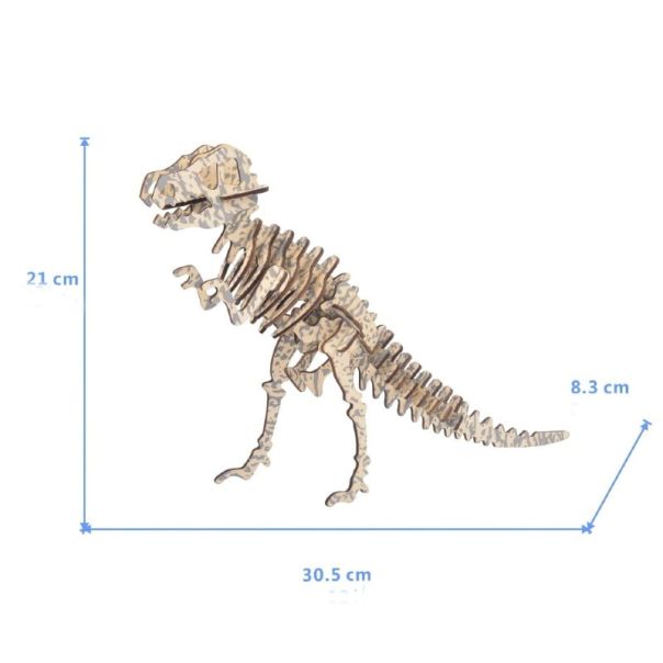 3d drvena slagalica - Tiranosaurus - 49-1