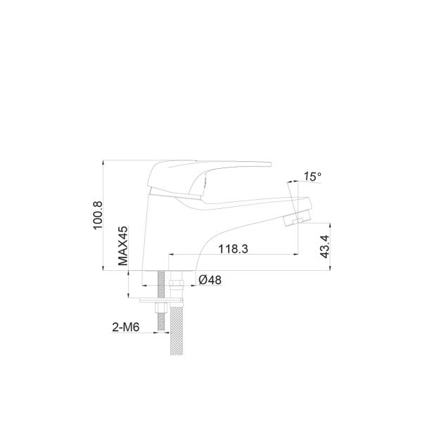 METALAC ECO Slavina za lavabo - T03153