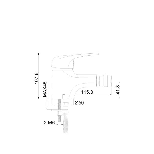 METALAC ECO Slavina za bide - T03154