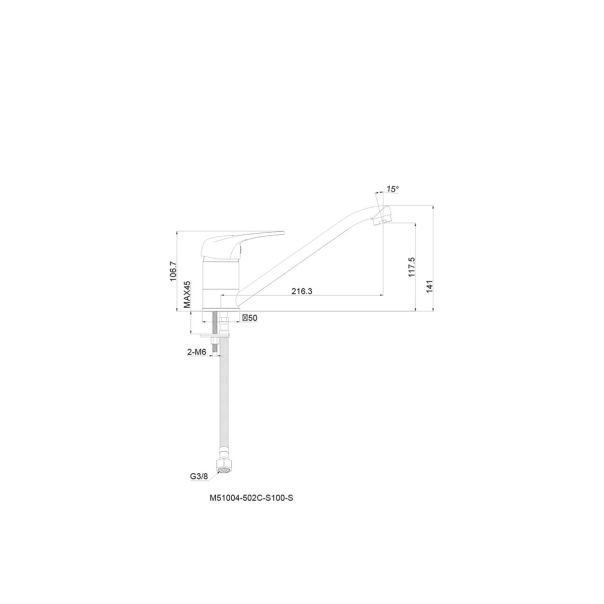 METALAC ECO Slavina za sudoperu - T03157