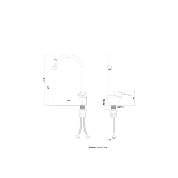 METALAC ECO Slavina za sudoperu - T03158