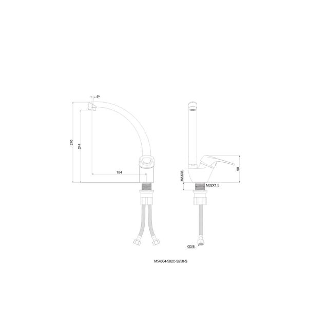 METALAC Slavina za sudoperu labud Eco T03160 - T03160