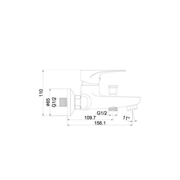 METALAC ECO Slavina za kadu - T03155