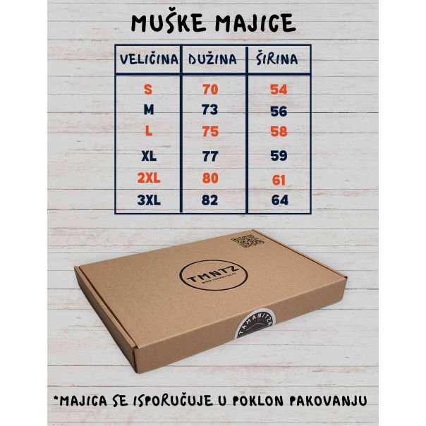 TAMANITZA Muška bela majica BROD - Tamanitza38