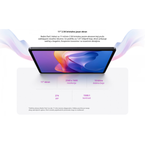 XIAOMI Redmi Pad 2 4/128GB Graphite Gray (VHU5659EU) - 223603