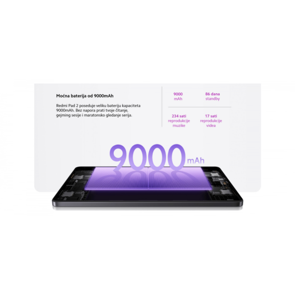 XIAOMI Redmi Pad 2 4/128GB Graphite Gray (VHU5659EU) - 223603