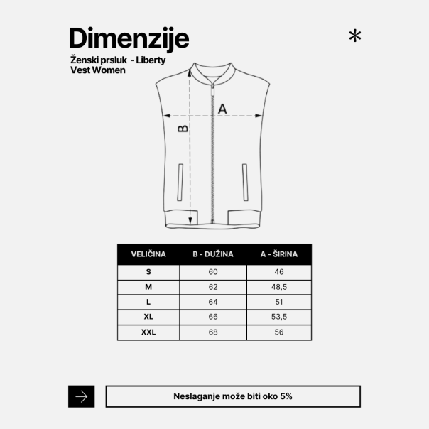 Mafimi Ženski prsluk liberty vest plavi - EP2993326
