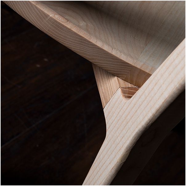 MEDA FURNITURE Luka – drvena stolica sa tapaciranim sedištem - TakuIzd45