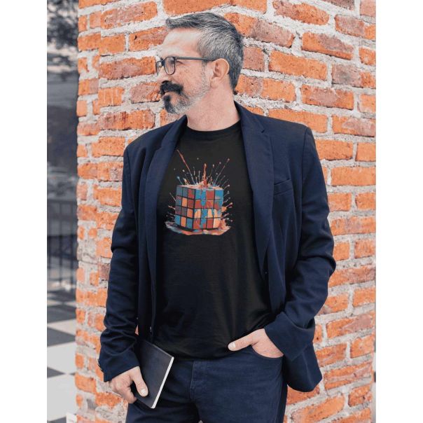 TAMANITZA Muška crna majica RUBIK - Tamanitza86