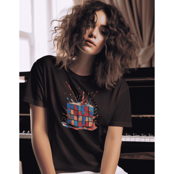 TAMANITZA Ženska crna majica RUBIK - Tamanitza71