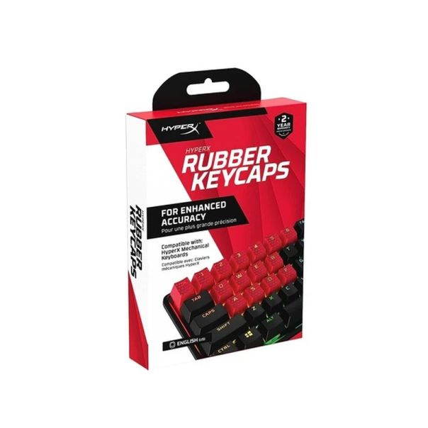 HYPERX Zamenski tasteri Rubber Game Accy Kit US, crvena - TAS01152