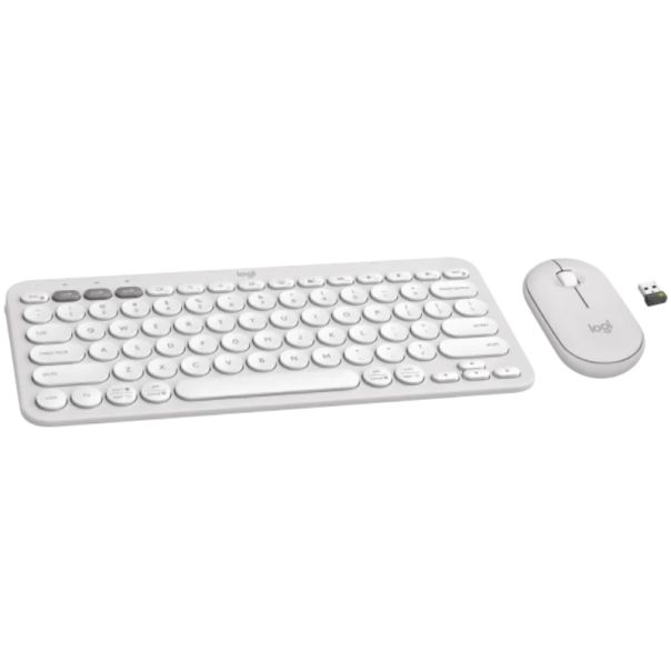 LOGITECH Tastatura i miš Pebble2 Combo US, bela - TAS01265