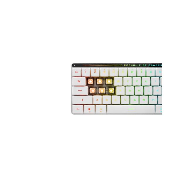 ASUS Bežična gaming tastatura M603 FALCHION RX LP, bela - TAS01321