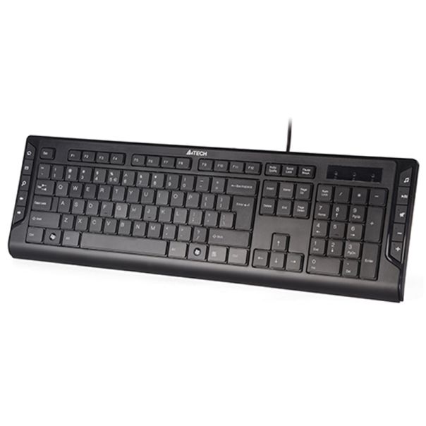 A4 TECH  Žična tastatura KD-600 X-Slim US, crna - TAS01353