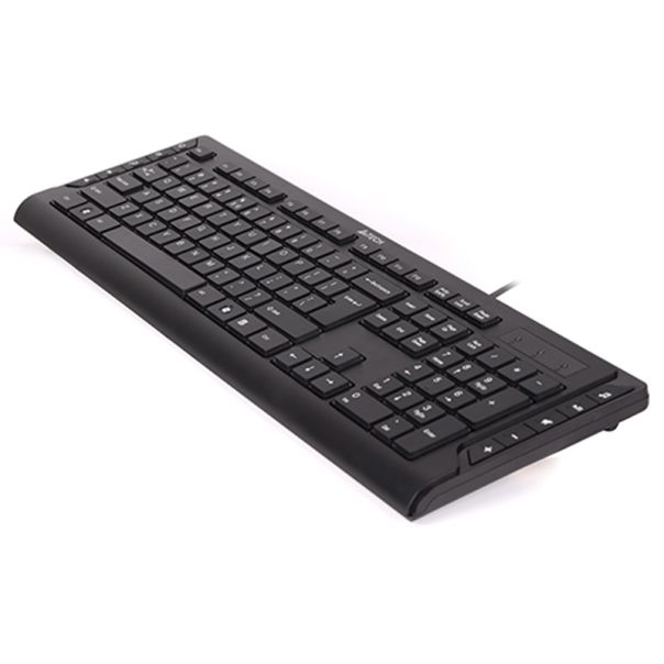 A4 TECH  Žična tastatura KD-600 X-Slim US, crna - TAS01353