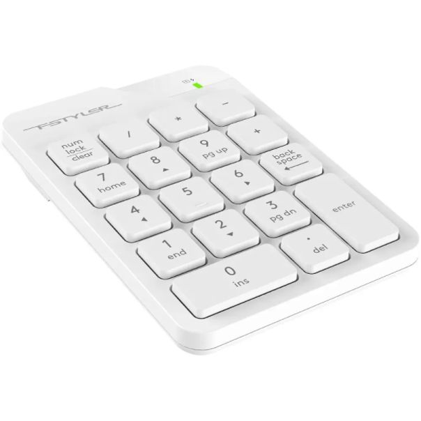 A4 TECH Bežična numerička tastatura FGK21C FSTYLER 2.4G, bela - TAS01441