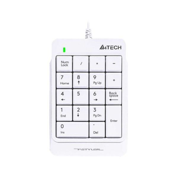 A4 TECH Numerička USB tastatura FSTYLER FK13P, bela - TAS01442