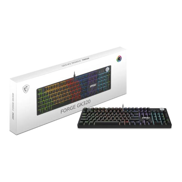 MSI FORGE Gejmerska tastatura GK320 (red switch) US crna - EP2858866