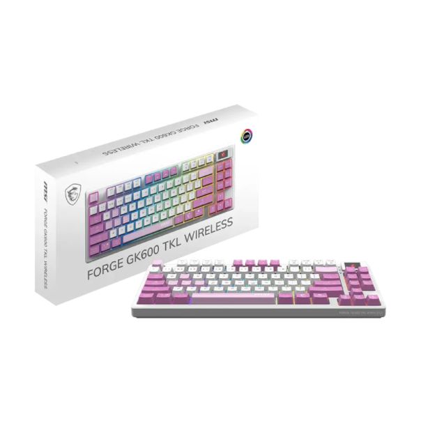 MSI FORGE GK600 TKL W VIOLET US wireless tastatura - EP3027948