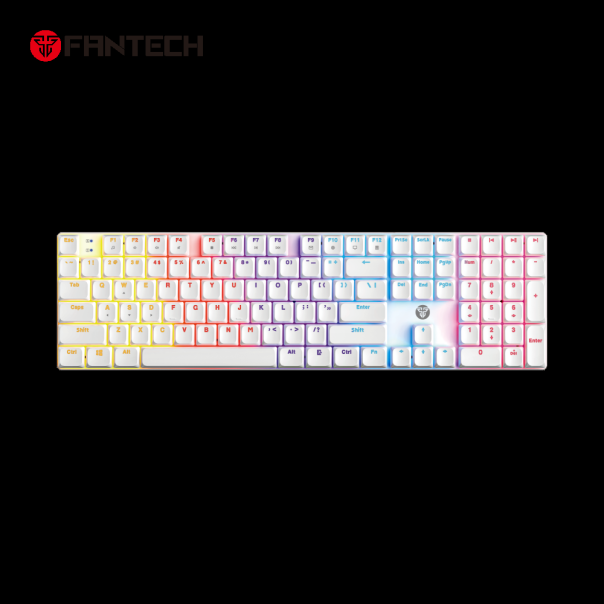 Tastatura mehanička Gaming Fantech MK314 RGB Atom AIR 108 bela (red switch) - 222634